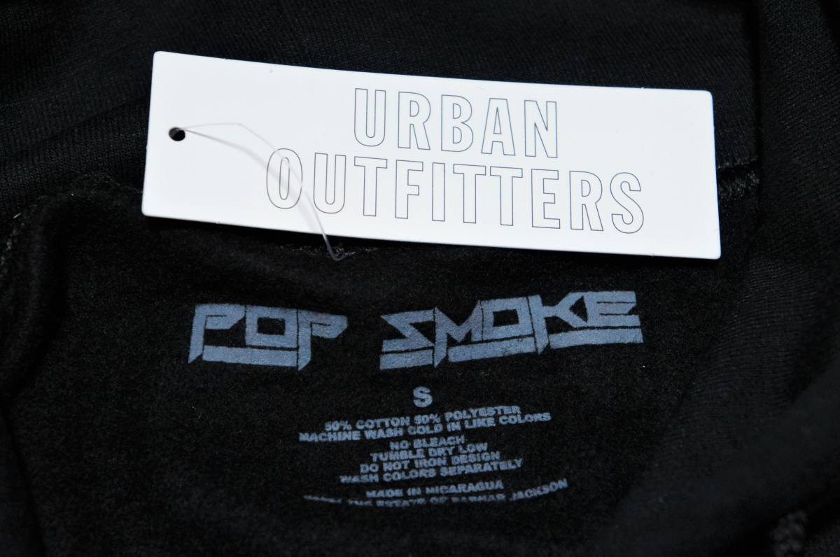 SALE！オフィシャル 正規品【未着用 新品】サイズ:US S Pop Smoke Hoodie Sweatshirt ポップ・スモーク パーカ BLACK_画像10