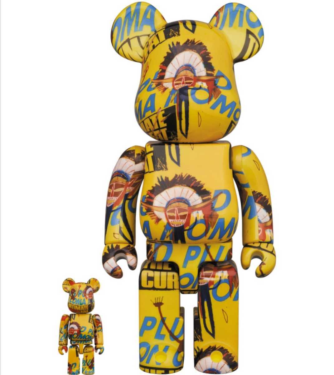 BE@RBRICK ベアブリック Andy Warhol × JEAN-MICHEL BASQUIAT #3 100