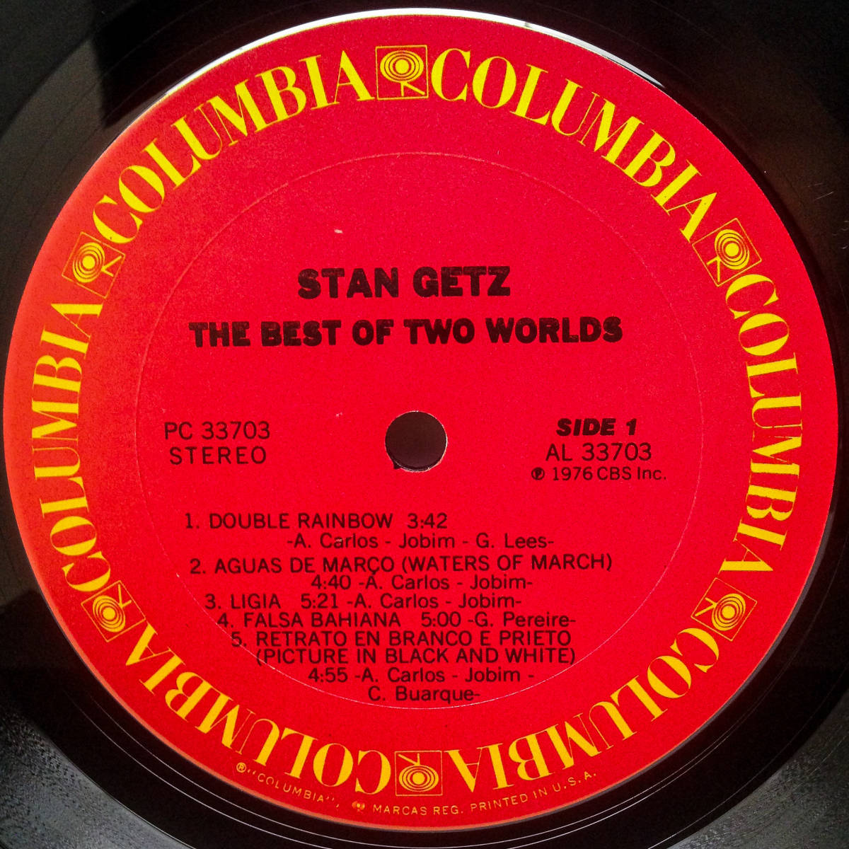 [LP] '76米Orig / Stan Getz Featuring Joao Gilberto / The Best Of Two Worlds / Columbia / PC 33703 / Bossa Nova / Latin Jazz_画像4