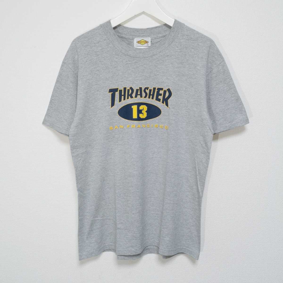 即決 M 90s スラッシャー THRASHER 13 カレッジ Tシャツ SAN FRANCISCO