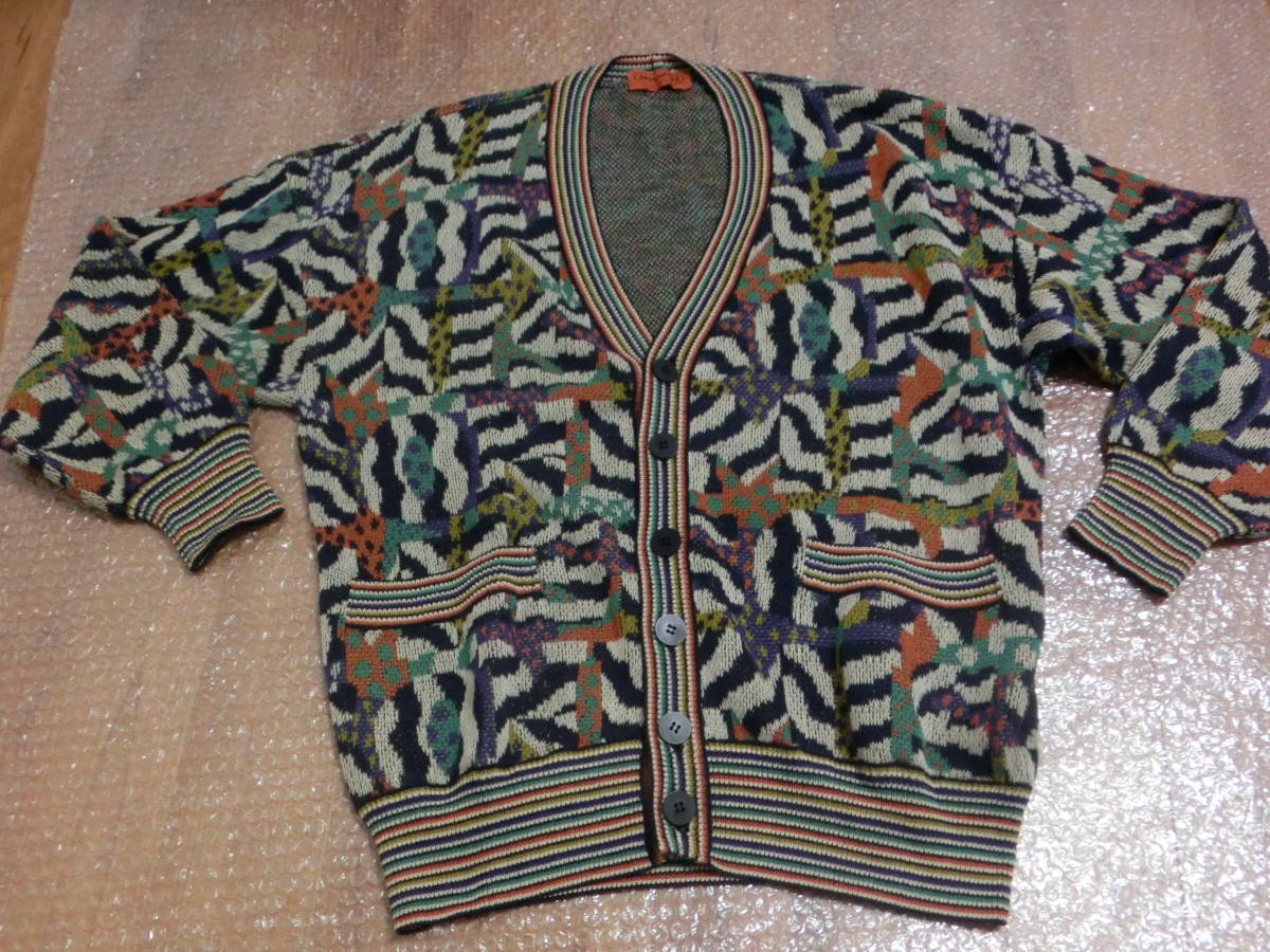 MISSONI/ミッソーニ/マルチカラー総柄/コットンリネン混ニット