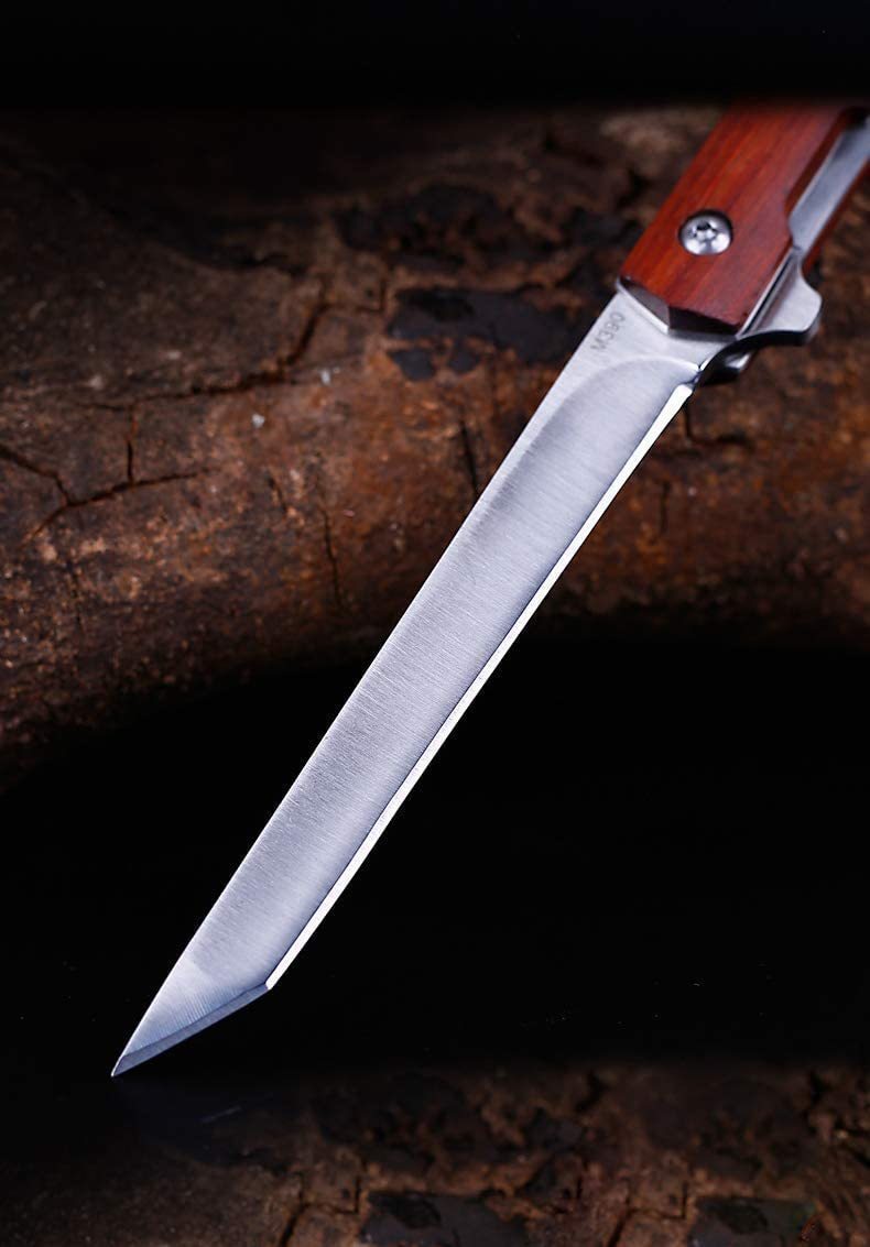 【新品 送料無料】Dcenrun フォールディングナイフ 折りたたみナイフ サバイバルナイフ アウトドアナイフ バーベキュー 山歩き