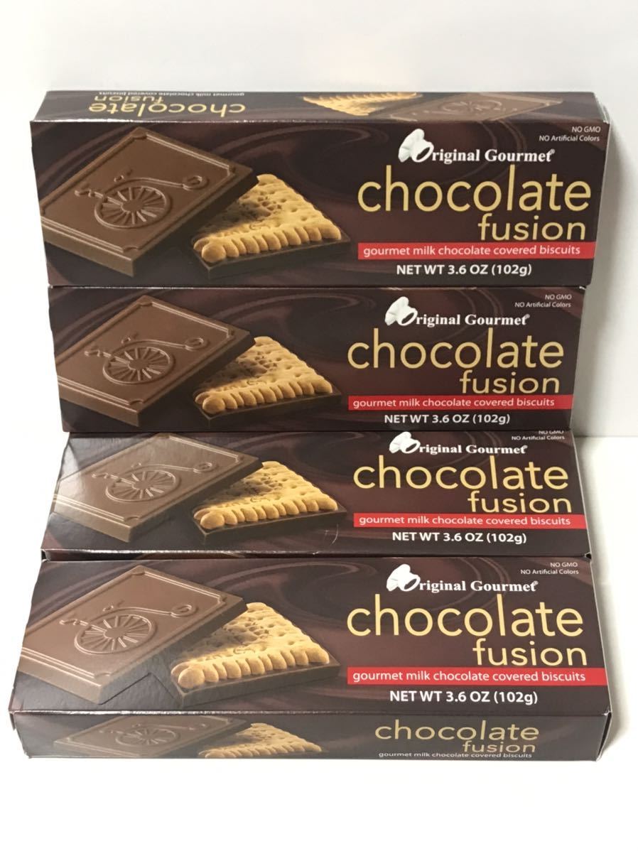 フュージョン　クッキーミルクチョコレート　1箱9枚入り　4箱セット_画像1