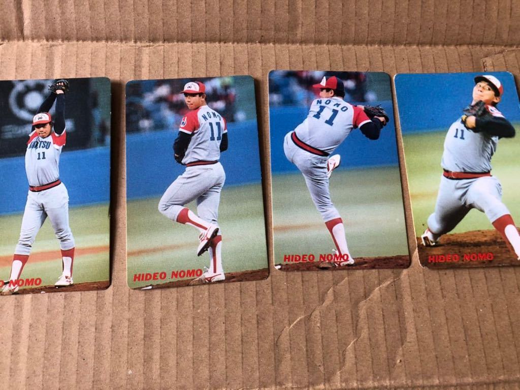 早割 リフト券 1991年 野茂英雄 No61~68 カルビー野球カード 1991年