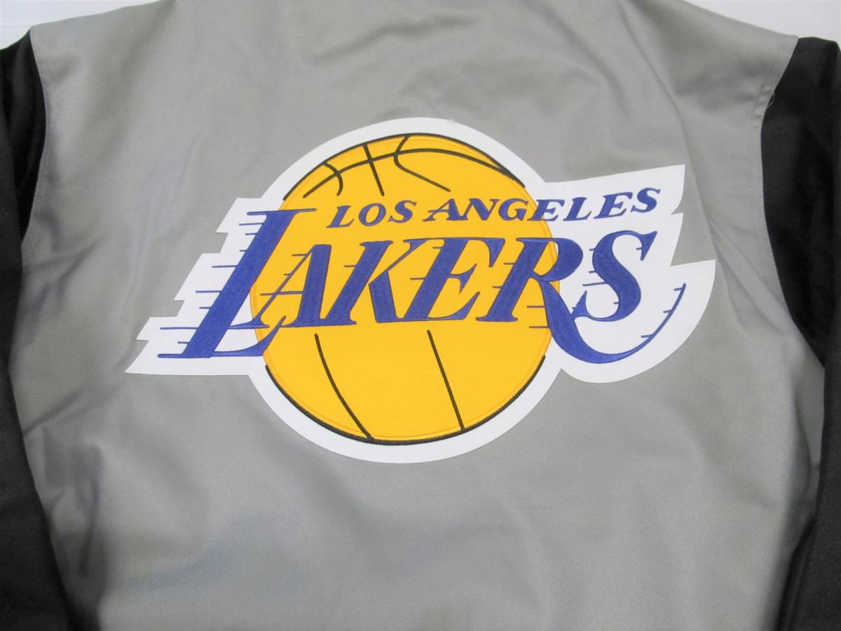 BE44)Jh Design Los Angeles Lakersポリツイルジャケット/NBA/ロサンゼルス・レイカーズ/S/USサイズ_画像2