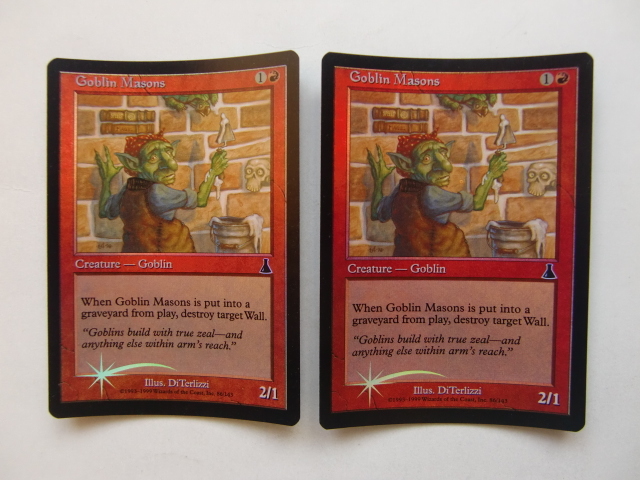 バイン　MTG ゴブリンの石工/Goblin Masons foil 英語2枚_画像1