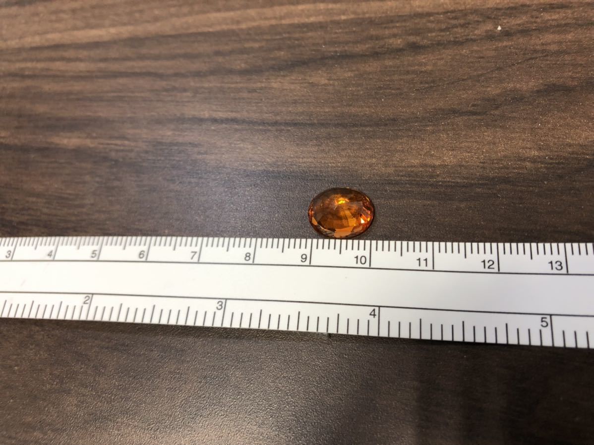 天然 大粒 ゴールデンサファイア ルース 4.8ct ソーティング付