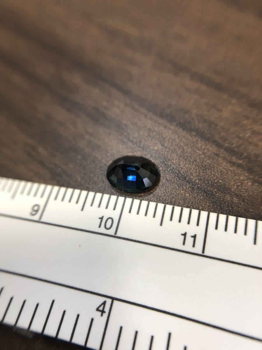 つやあり ブルーサファイア 1.163ct ソーティング付き ルース 9月