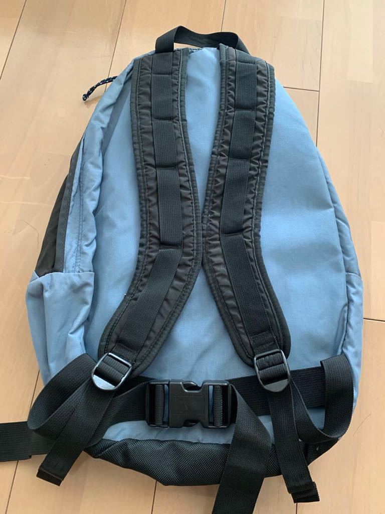 00s【Patagonia】USA製 パタゴニア backpack daypack バックパック デイパック ブルー×黒 ブルーグレー ミディアムデイパック SP01_画像3