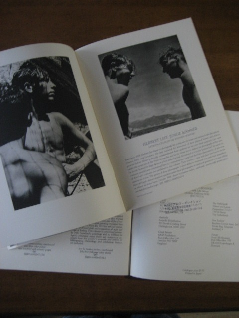 パンフレット 写真集 TWIN PALMS PUBLISHERS TWELVETREES PRESS FINE ART BOOKS(ファイン アート ブックス) 1987-1988、1988-1989 合計2冊_FINE ART BOOKS HERBERT LIST-JUNGE MANNER
