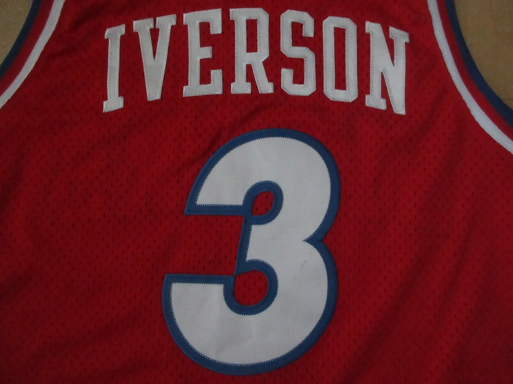 00's Philadelphia 76ers NIKE Allen Iverson #3 ユニフォームXLフィラデルフィア セブンティシクサーズ アレン アイバーソン タンクトップ_画像5