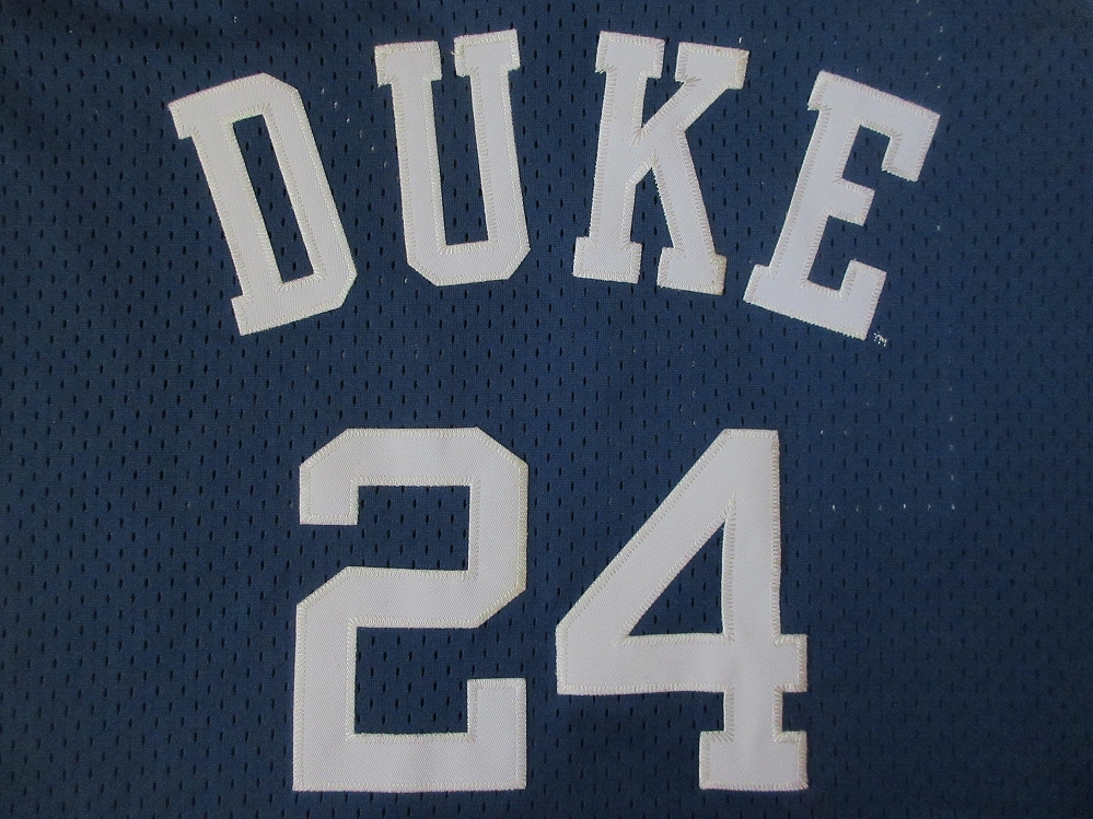 00's Duke University ナイキ Johnny Dawkins #24 ユニフォームLデューク大学NIKEジョニー ドーキンス タンクトップ ジャージ ゲームシャツ_画像6
