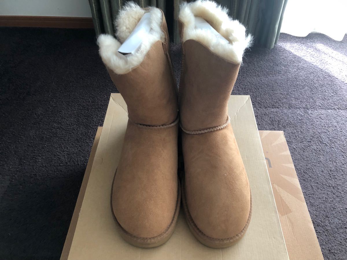 UGG ムートンブーツ ミドル 25cm ブラウン