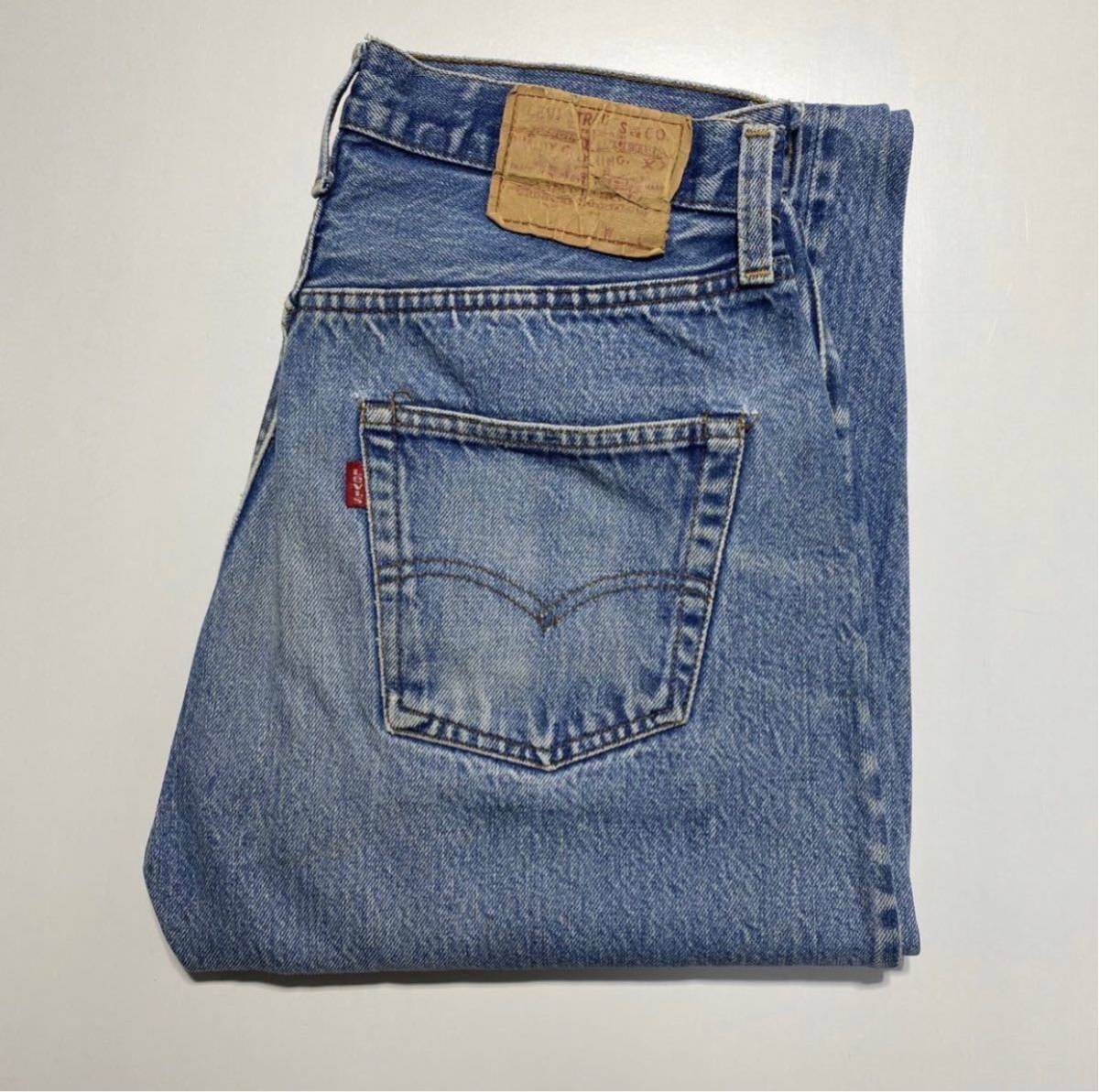 [W31/L36] 1980 -е годы Levi's 501 Красная линия джинсовые штаны Small E 1980 -е годы 501 Красные джинсовые штаны Levi's 501 Red Line Small Ey392