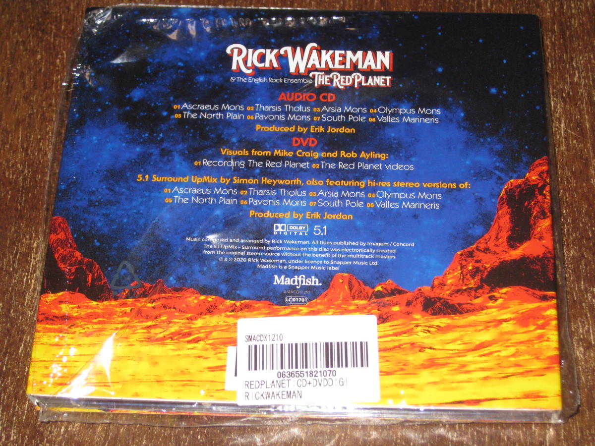 RICK WAKEMAN リック・ウェイクマン / THE RED PLANET 2021年発売 デジパック CD+ハイレゾ/5.1ch DVD 輸入盤_画像2