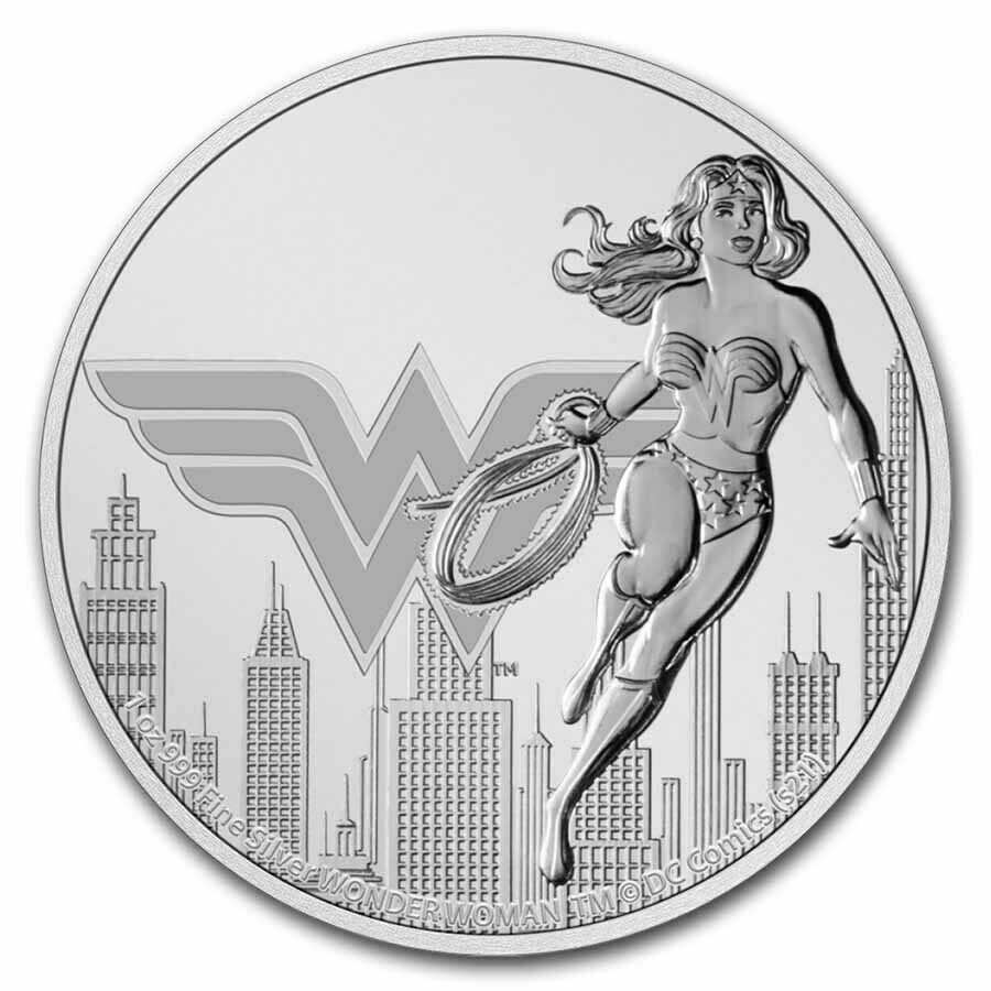 品数豊富! 新作2021 WOMAN WONDER LEAGUE .銀貨 1オンス JUSTICE oz 1