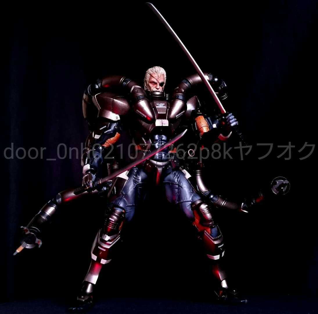 KONAMI MGS2 METAL GEAR SOLID SOLIDUS SNAKE ACTION FIGURE メタルギアソリッド ソリダス スネーク アクションフィギュア_画像3