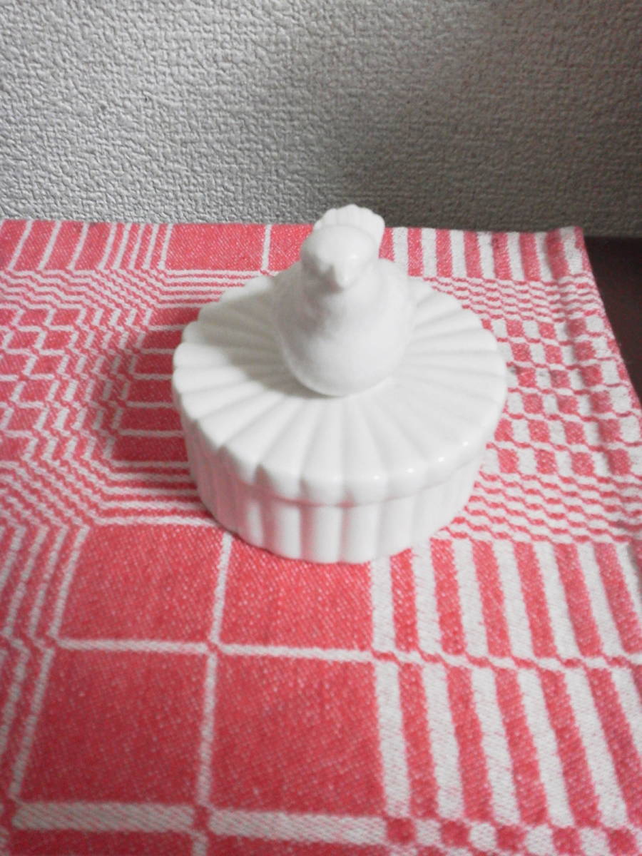  ceramics pretty small bird. case [ used beautiful goods ]