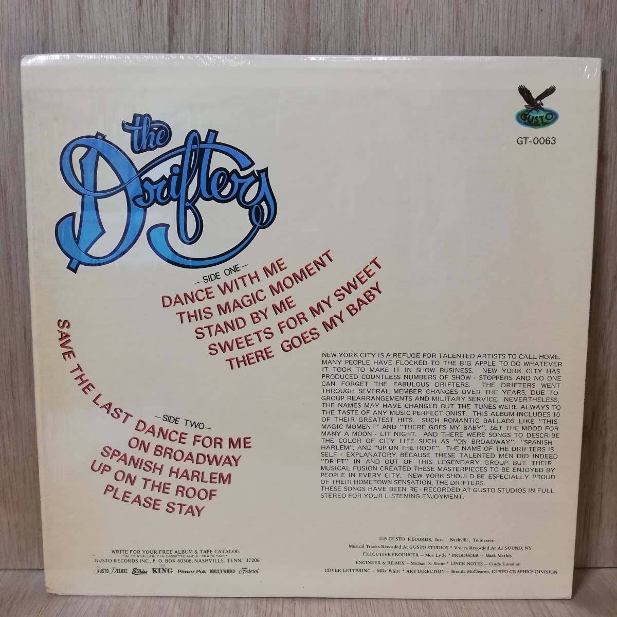 【LP】US盤 - The Drifters Greatest Hits - GT-0063 - *15_画像2