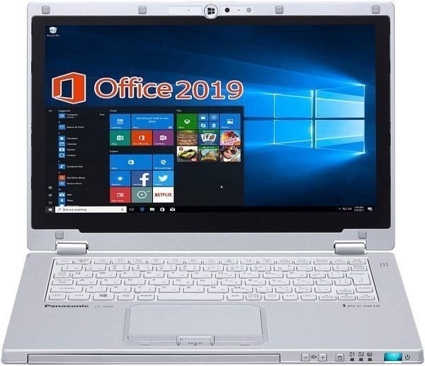 【サポート付き】Panasonic CF-AX2 Windows10 Let's note Office 2019 メモリー:8GB SSD:1TB Webカメラ + wifi+4.2Bluetoothアダプタ_画像3