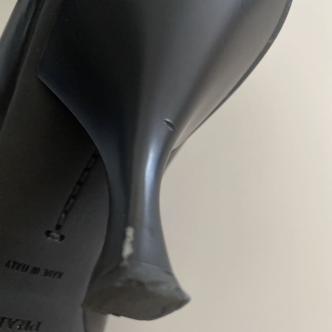 完売モデル】1度だけ着用 PRADA プラダ エナメル ヒール パンプス 約25