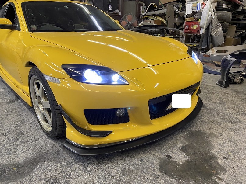 艶消し黒 塗装済 RX-8 前期 マツダスピード または クラリス フロント