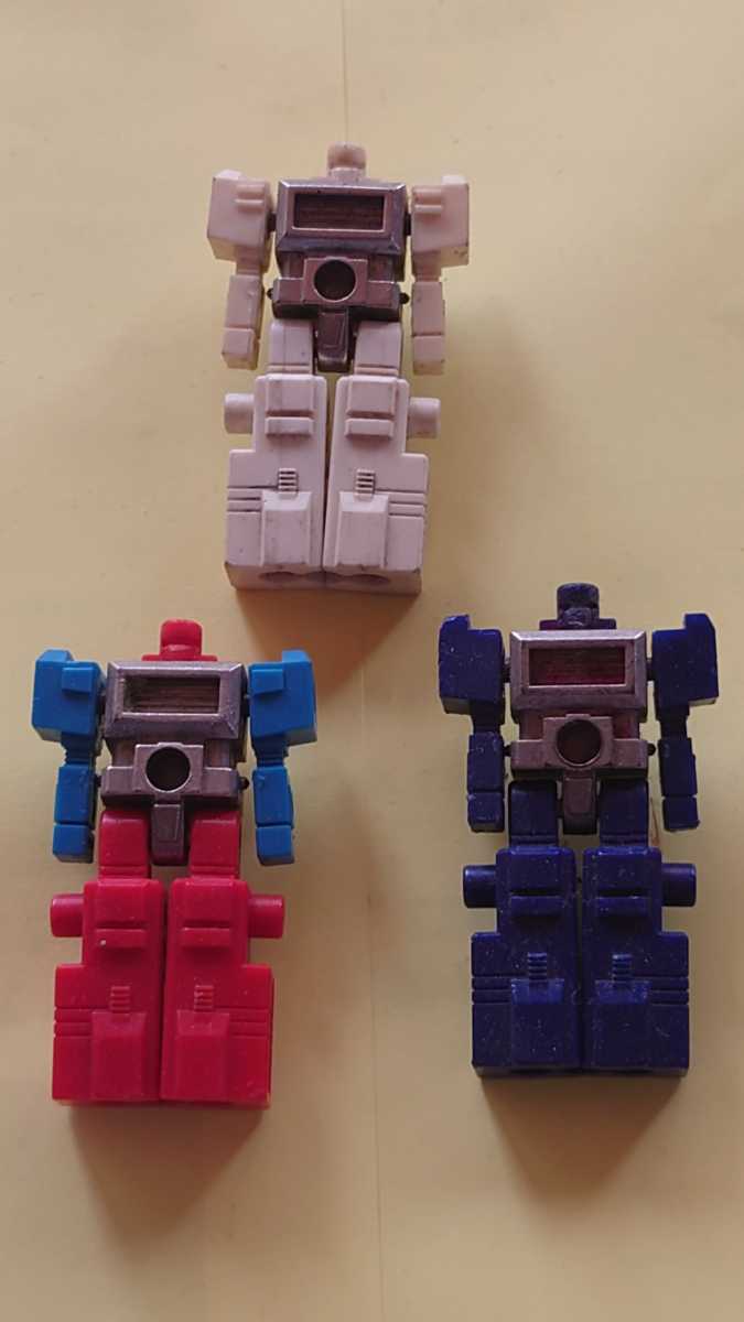 タカラ 合体戦士 ブロックマン 3体セット レア 当時物 ビンテージ タカラ 合体戦士 ブロックマン 3体セット レア 当時物 ビンテージ