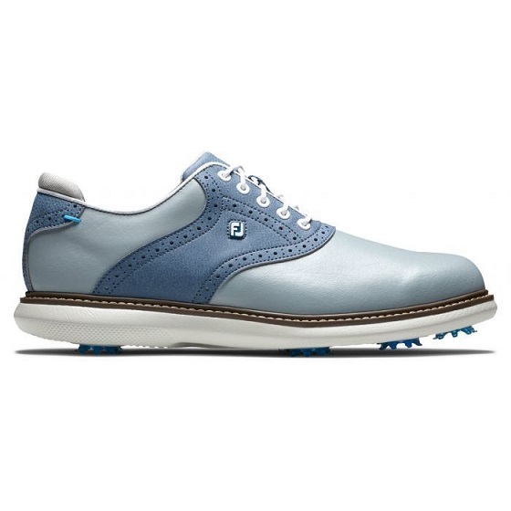 新品未使用!FootJoy Traditions Golf Shoes - Grey/Blue 12.0(30.0cm)Wide