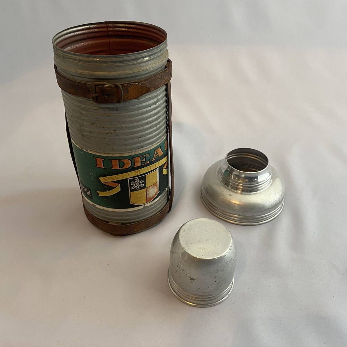 〓イデアル印 真空ボトル容器 古道具 レトロ アンティーク 水筒 缶 IDEAL_画像7