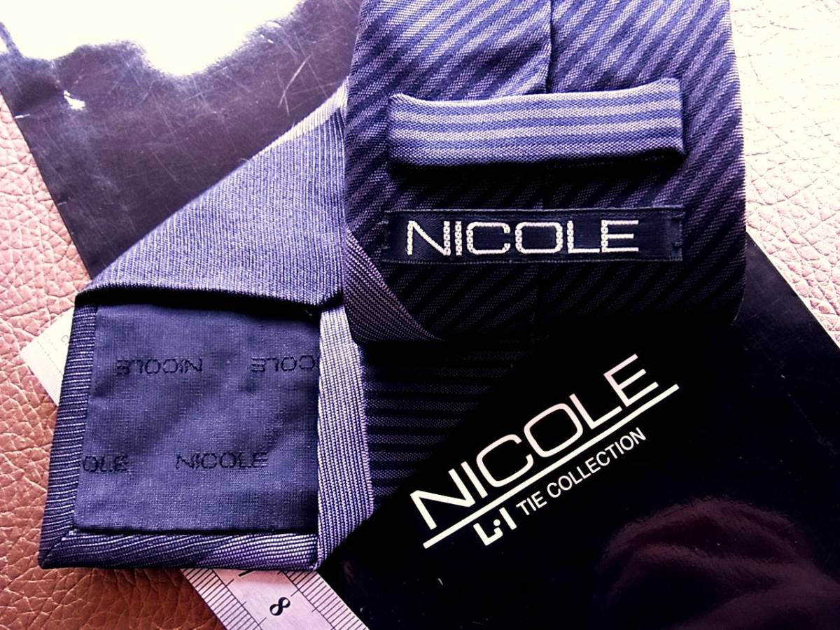 ♪№H0531良品♪【人気の細8.0㎝】【NICOLE】ニコル♪ネクタイ♪ナロータイ♪_画像3