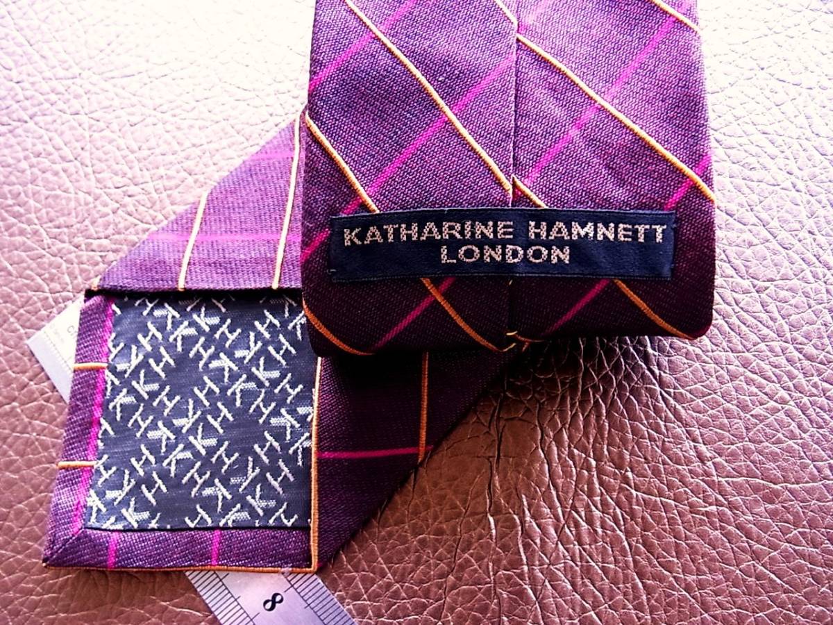 !NH0560 superior article![ popular small 8.1.][KATHARINE HAMNETT] Katharine Hamnett! necktie! narrow tie!