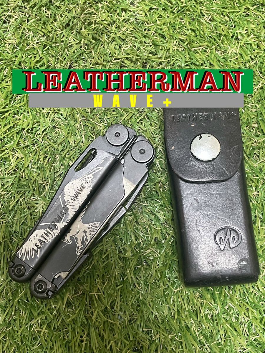 LEATHERMAN WAVE+ Black #001 専用レザーシース付 レザーマン マルチ