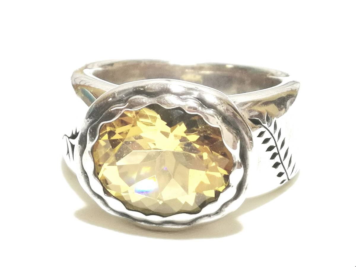 * regular price ASK genuine article regular goods Bloody Maryblati Marie gate . ring citrine silver 925 *