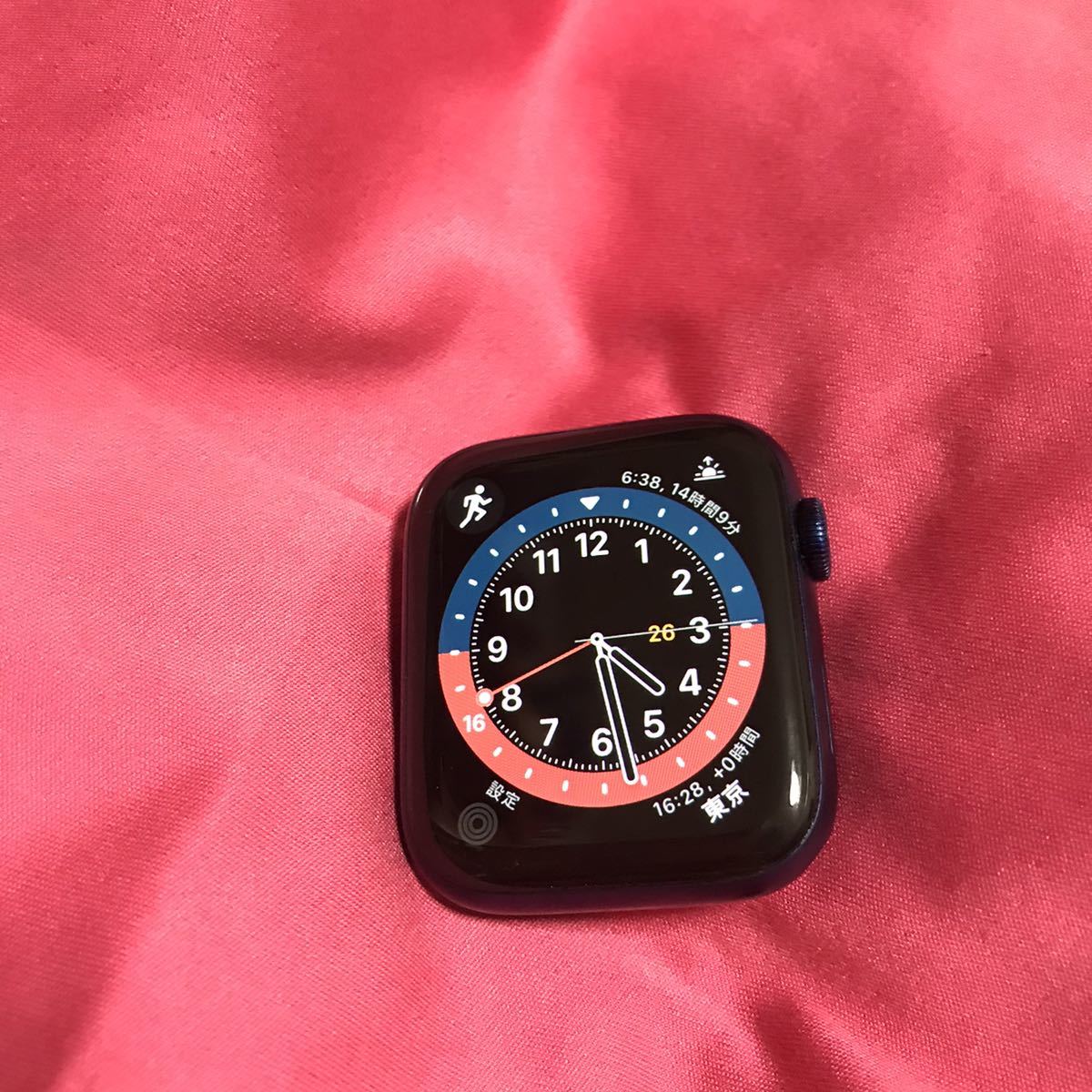 Apple Watch Series 6 (GPSモデル) 44mm ブルーアルミニウムケース アップルウォッチ バッテリー87% バンド、cable無
