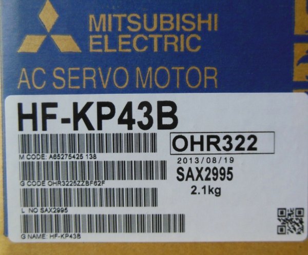 完成品 MITSUBISHI 三菱電機サーボモーター HF-KP43G1 thebrazilian.co.uk