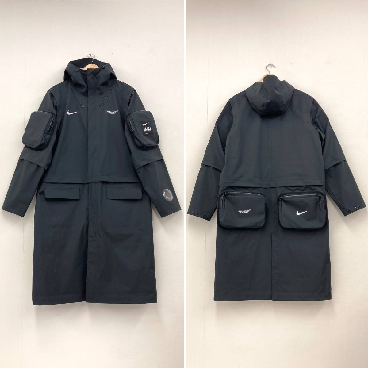 NIKE × UNDERCOVER 2in1 parka ナイロンパーカー 黒 ブラック Lサイズ