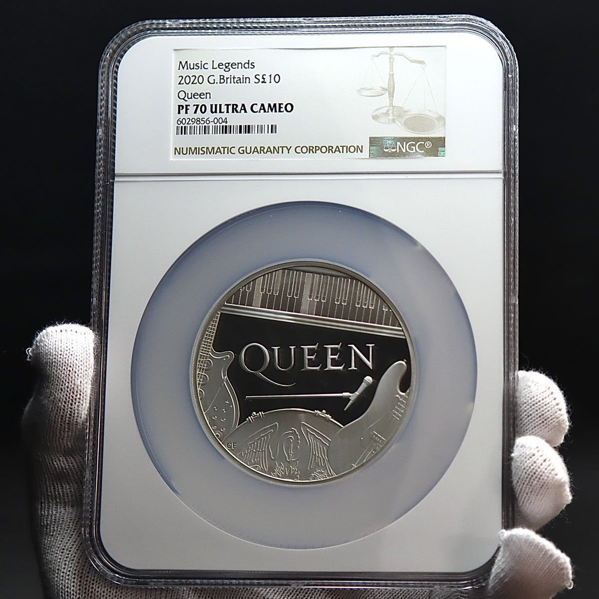 大型5oz銀貨】2020年 QUEEN 10ポンド 5オンス ミュージックレジェンド