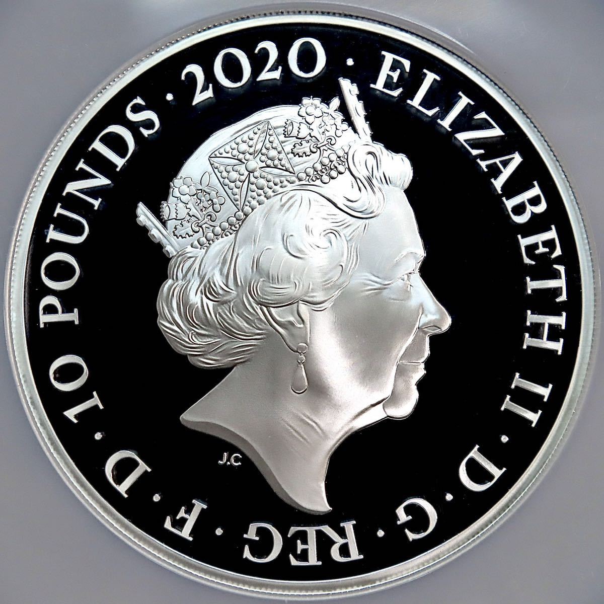 大型5oz銀貨】2020年 QUEEN 10ポンド 5オンス ミュージックレジェンド
