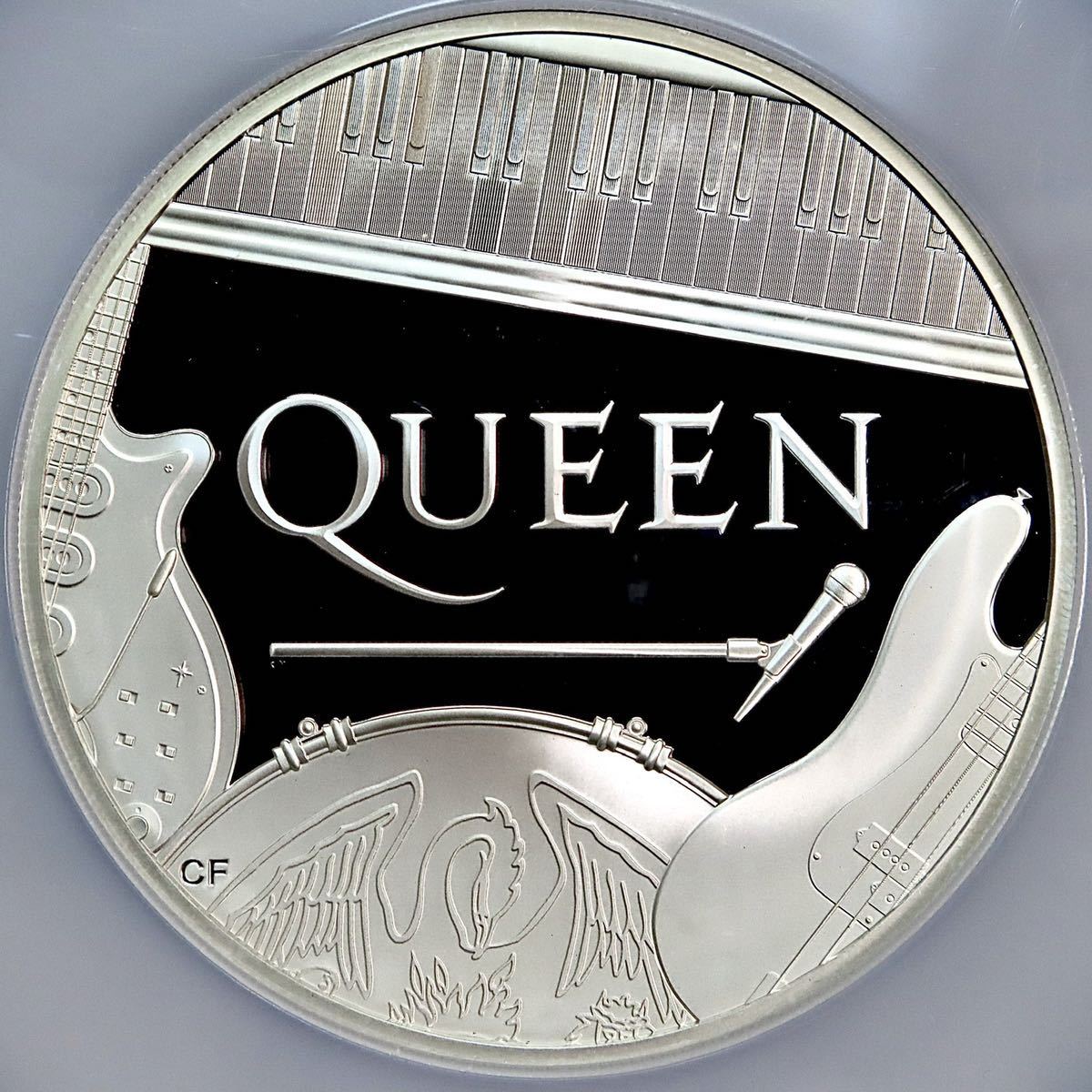 大型5oz銀貨】2020年 QUEEN 10ポンド 5オンス ミュージックレジェンド