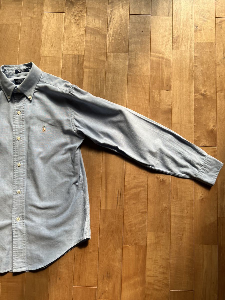 【希少・USA製・名作】Polo Ralph Lauren ポロ ラルフローレン ボタンダウンシャツ ボーイズサイズ14(ウィメンズXS相当)B.Dシャツ