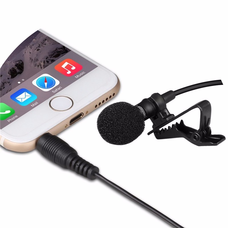 新品 クリップ マイク コンデンサーマイク 録音 有線 ハンズフリー 3.5mm プラグ マイクロフォン スマホ iPhone iPad Android 送料無料