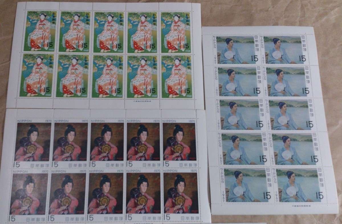 記念切手シート　趣味週間シートセット　全12種類　2400円分　値下げ済み2,300円→2,180円