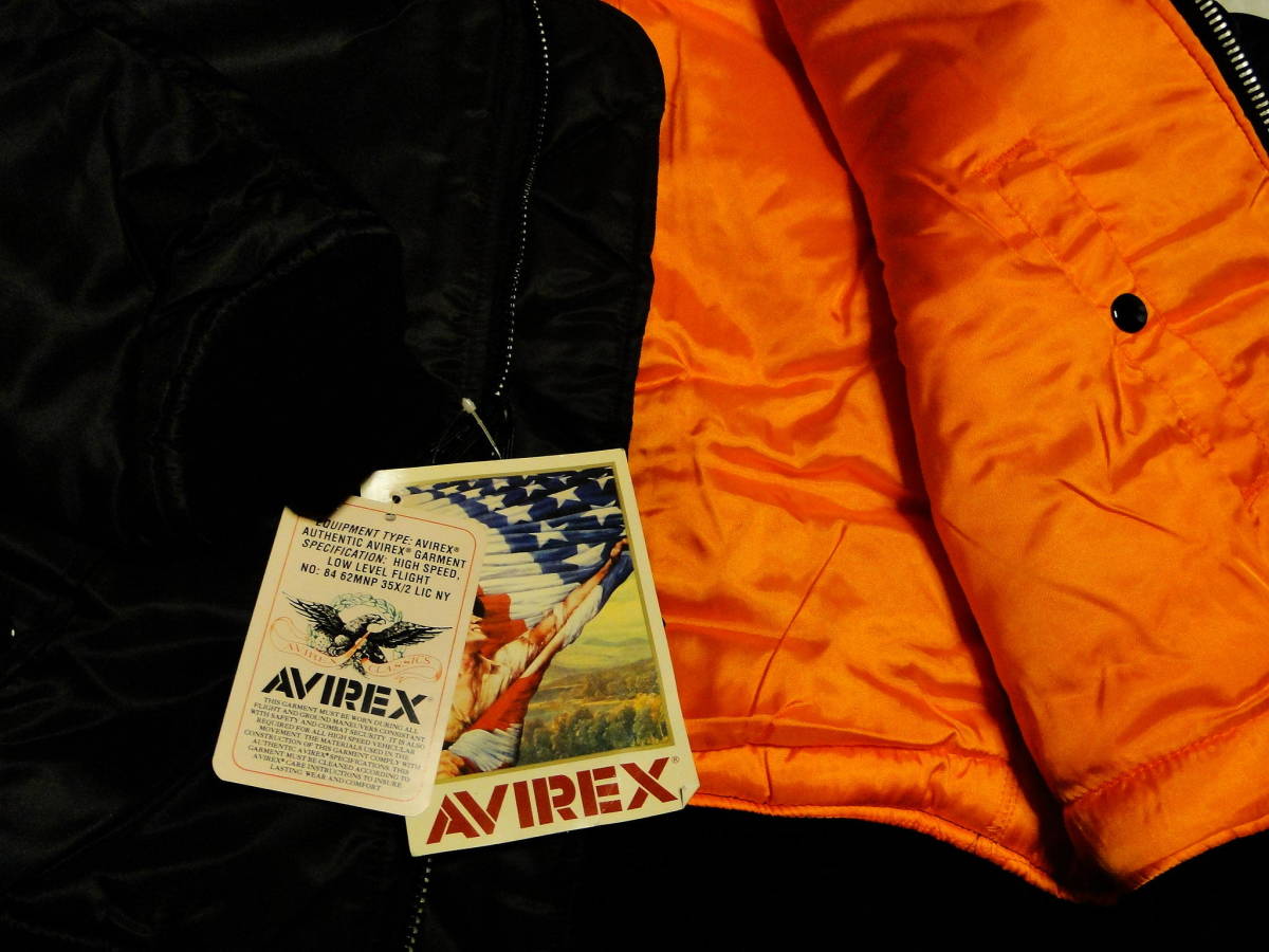 90's アビレックス MA-1 フライトジャケット AVIREX Made in U.S.A. デッドストック・送料込_画像5