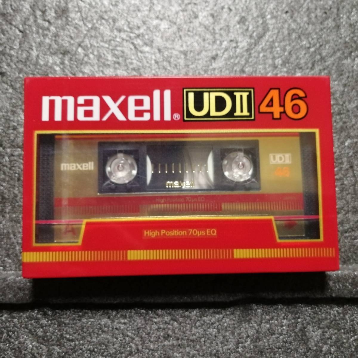 未開封　カセットテープ　maxell UDⅡ 46分　パッケージ難あり