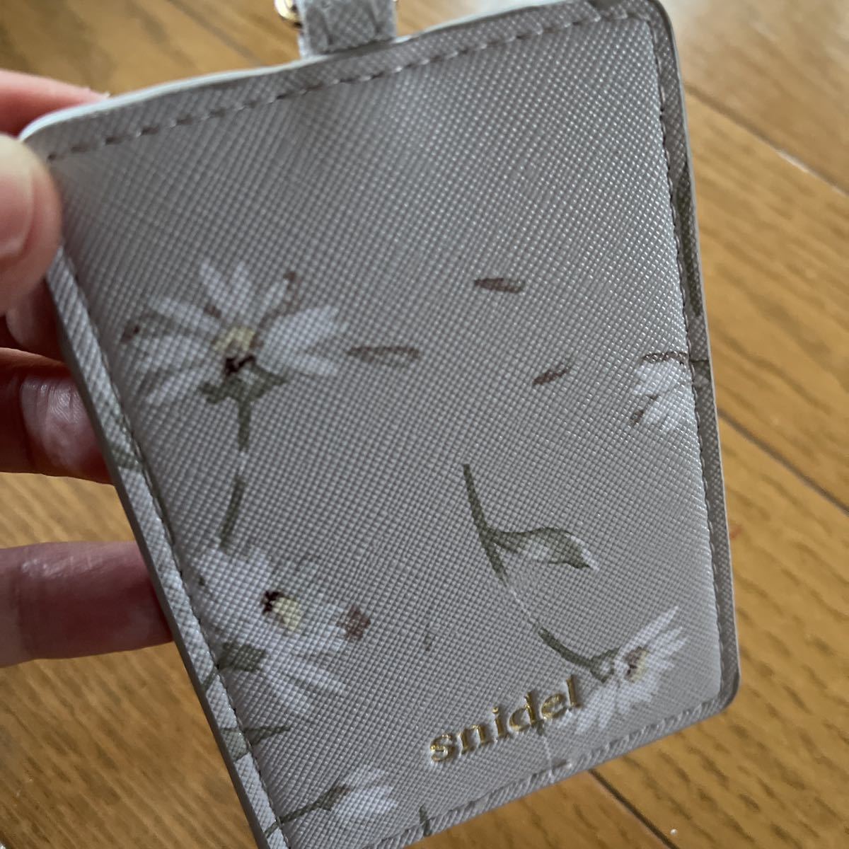 new goods!snidel Snidel card-case card inserting lovely . flower floral print .. pink!