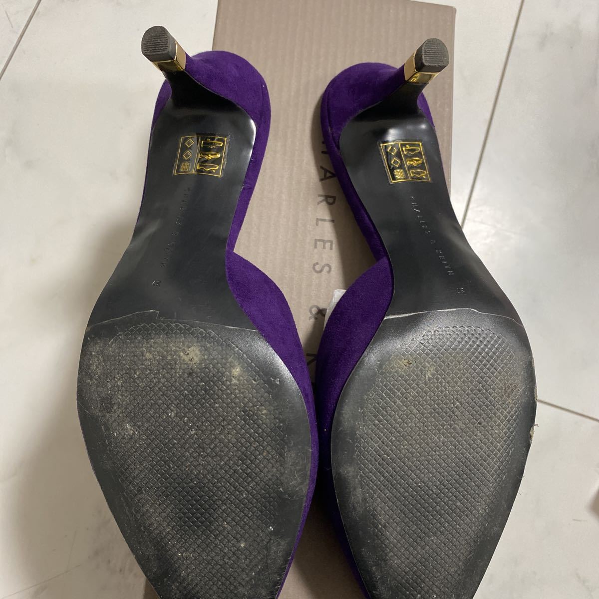  прекрасный товар Charles & Keith туфли-лодочки лиловый размер 37
