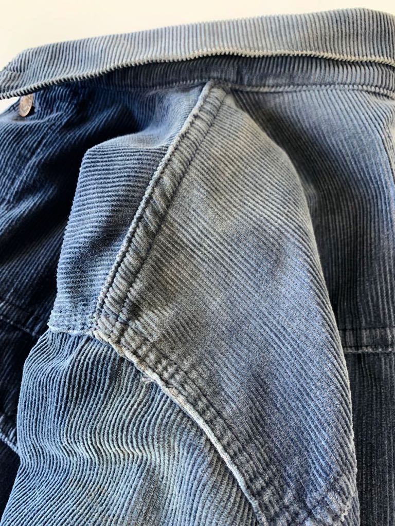 レア！ Levi's 70503 UK製 Sサイズ コーデュロイ トラッカージャケット 黒タブ ユーロリーバイス イギリス製 EURO ビンテージ Gジャン CORD_画像9