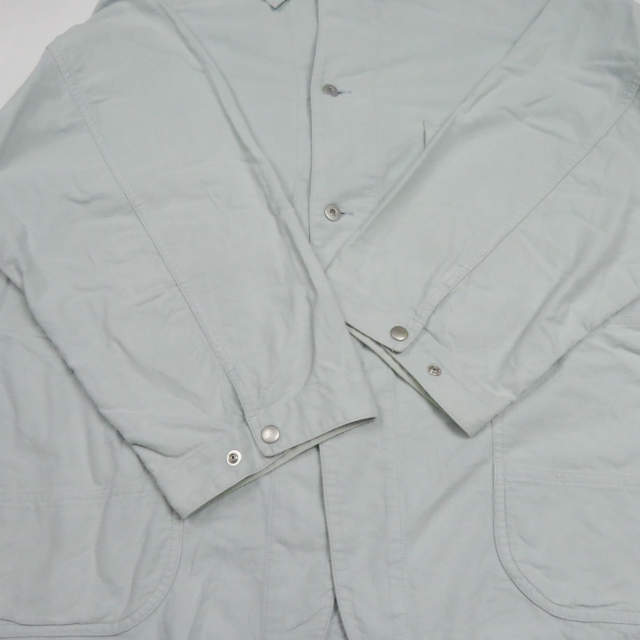 gourmet jeans グルメジーンズ 日本製 COVERALLS 40'S コットンフランネル カバーオール GR-BL 003 ミントグレー ジャケット mc67767_画像8