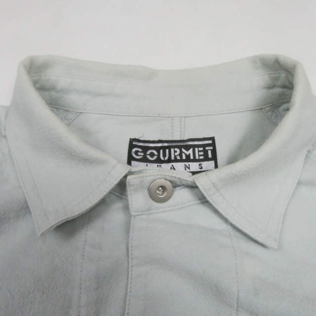 gourmet jeans グルメジーンズ 日本製 COVERALLS 40'S コットンフランネル カバーオール GR-BL 003 ミントグレー ジャケット mc67767_画像4