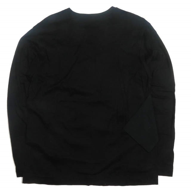 TOGA トーガ 日本製 15AW レジメンタルリブデザイン ロングスリーブTシャツ TA52-JK024 36 ブラック ARCHIVES 長袖 カットソー g3709_画像2